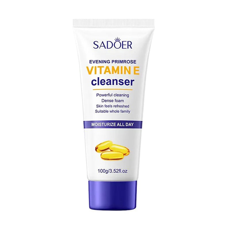 Пінка для вмивання Sadoer Evening Primrose Vitamin E Cleanser з олією вечірньої примули та вітаміном Е, 100 г